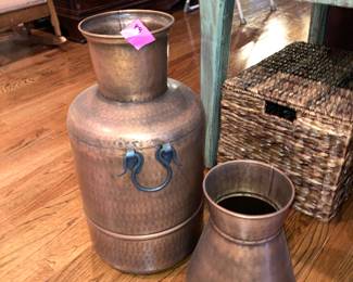 Pottery Barn copper pots