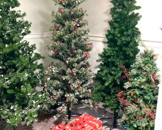 Christmas trees and stand