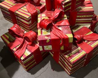 Awesome Christmas tree base with faux presents attached