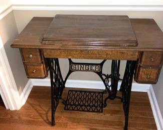 Antique singer sewing machine