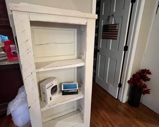 White bookshelf
