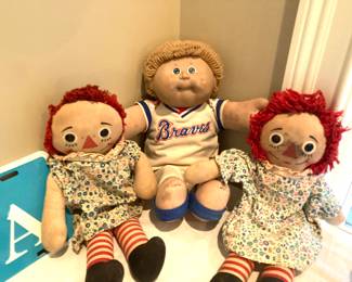 Vintage raggedy Ann cabbage patch dolls