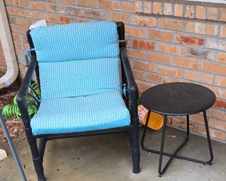 Outdoor chair and table