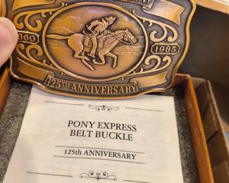 Pony Express Belt Buckle