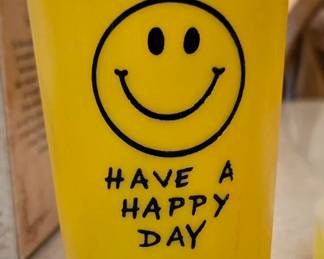 Vintage Smiley Face Cup