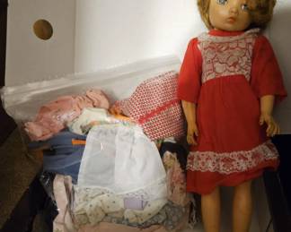 Vintage Doll and clothes