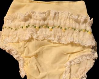 Vintage baby girl diaper cover