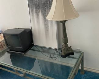 Beautiful coffee table. Sony gaming tv etc