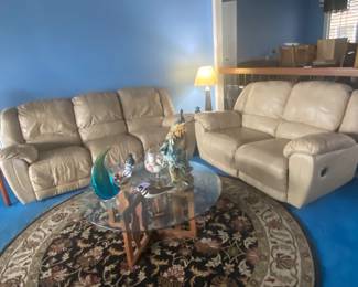 3 piece leather living room furniture 