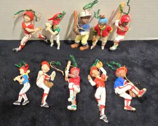 Baseball Kid Ornaments
