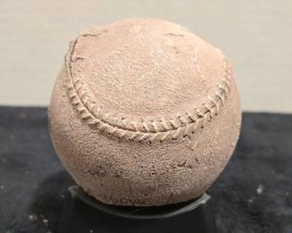 Worn Baseball Display Piece