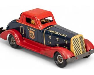 1930s Marx G-Man Pursuit Tin Litho Toy