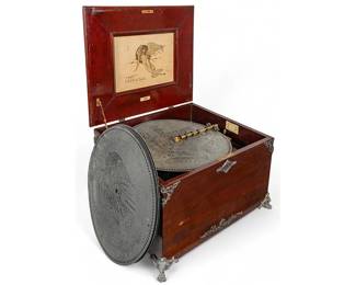Euphonia No. 55 Music Box, with Collection of Discs