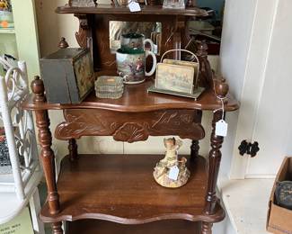 Wood shelves