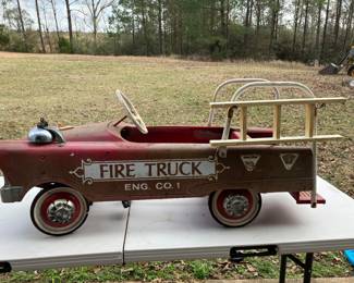 Pedal fire truck