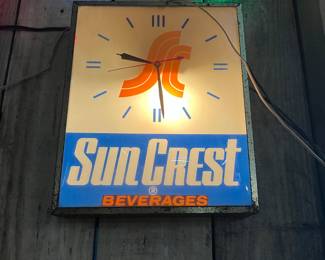 Vintage soda clock , working