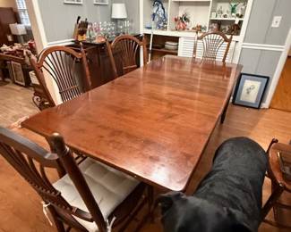 Dining Table and Six Chairs and 1 Insert 