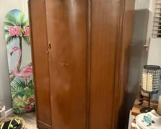 From England.  Tall Amouir.  Has shelves and Mirror