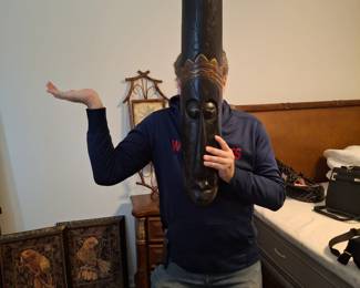 I don't know why I was making a face behind the mask