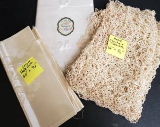 Vintage linens and decor