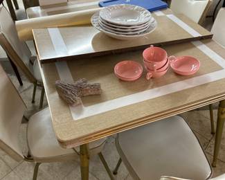 mid century modern table and chair set