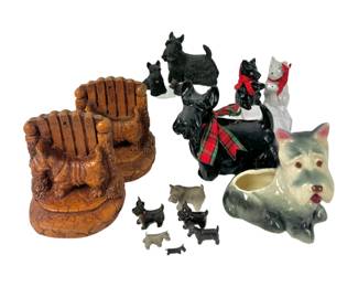 #32 • 15 PC Collectible Scottish Terrier Figures
