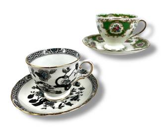 #9 • English China Teacups with Saucers

