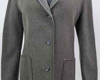 #149 • Alan Scott 100% Gray Wool Suit Coat, Size 46
