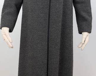 #147 • THE SMITHS Gray Long Wool Coat, Size 8
