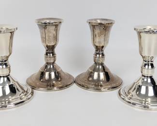 #44 • Four Duchin Weighted Sterling Candlesticks
