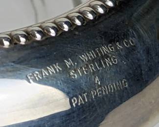 #35 • Four Frank M. Whiting Sterling and Crystal Coasters
