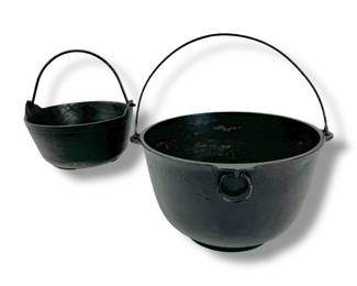 #47 • Two Cast Iron Cauldrons
