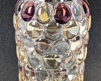 #24 • Vintage Czech Optic Glass Vase, Botske Sklo Style
