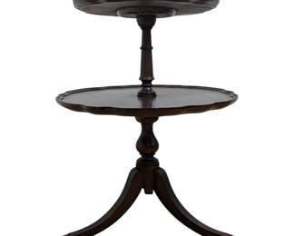 #121 • Imperial Double Tiered Mahogany Side Table
