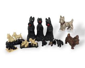 #64 • Assortment of Scottish Terrier Figurines
