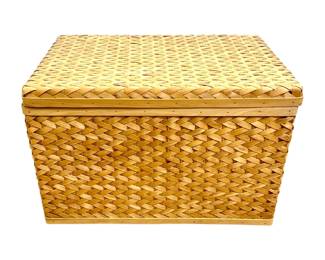 #40 • Water Hyacinth Wicker Storage Trunk
