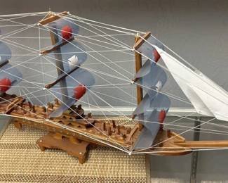 Large Wooden Honduras Ship Model 3ft+