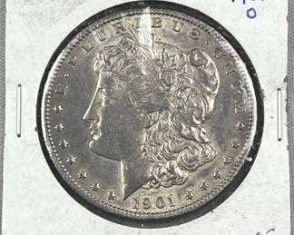 1901-O Morgan Silver Dollar, US $1 Coin