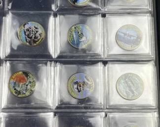 (11) WWII Themed JFK Half Dollars in Album