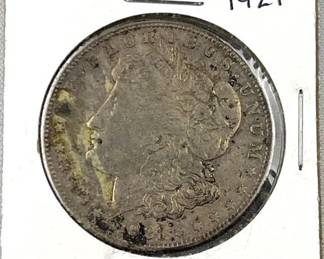1921 Morgan Silver Dollar, US $1 Coin