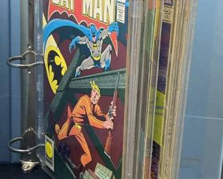 (12) Vintage DC Bat Man Comicbooks in Album