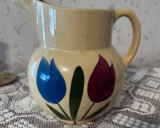 Watt Pottery Tulip Pitcher Perfect Condition