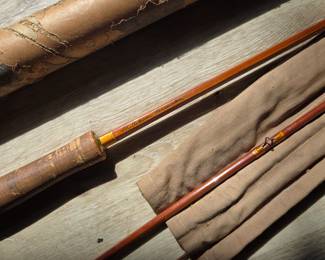 Phillipson vintage bamboo fishing pole 