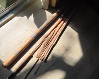 Phillipson vintage bamboo fishing pole 