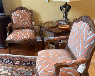 Upholstered side chairs