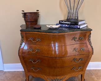 Marble top commode table
