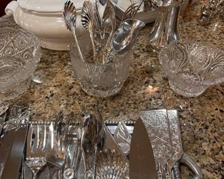 Silver plate serving ware