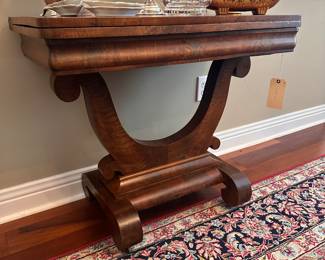 Antique flip top game table