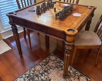 Game table and chairs