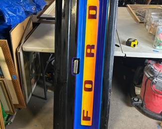 Vintage colorful Ford tailgate